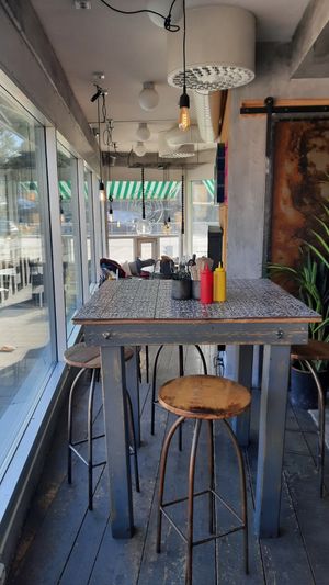 Indoors seating area at KRUBB in Hagersten