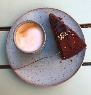 Zucchini Nuss Schokolade (vegan)  at Cafe Lozzi in Munich