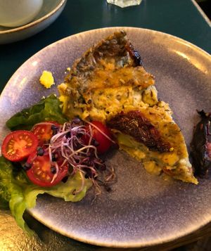 Vegane Quiche  at Cafe Lozzi in Munich