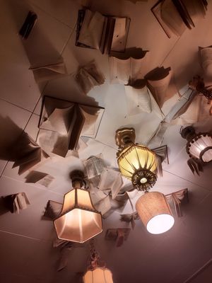 Ceiling in Narnia at Cafe Lozzi in Munich
