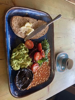 Vegan English breakfast   at Cafe Lemon in North London