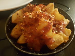 Patatas com mojo rojo (vg) #Veganuary at Gussto Tapas Bar in Durham