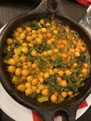 Chickpeas and kale - couldn't find the name on the website   at Gussto Tapas Bar in Durham