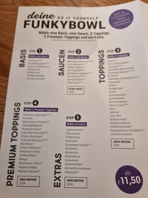 Compose your own at Funky Bowl in Dusseldorf