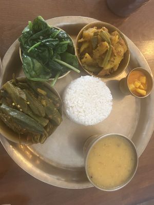 Vegan platter  at Momo Valley in Beacon