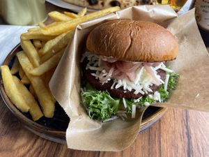 Vegan burger   at Bedy's in Stockholm
