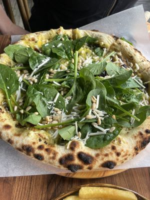 Vegan pizza, Puriste  at Bedy's in Stockholm