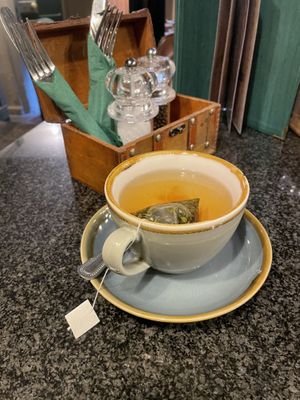 Peppermint tea   at Brambles Bistro in Robin Hoods Bay