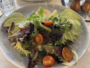 Salad with lunch menu  at Yak & Yeti in Munich