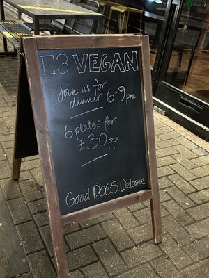   at E3 Vegan in East London