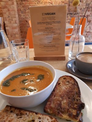 E3 Vegan. Roman Road. London at E3 Vegan in East London