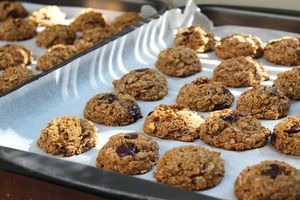 Almond butter & oat chocolate chip cookies at Northswell Sabor Natural in Sayulita