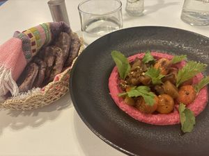 Hummus- next level!  at La Maria in Cuenca