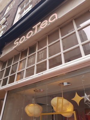 Outside at SooTea in Amsterdam