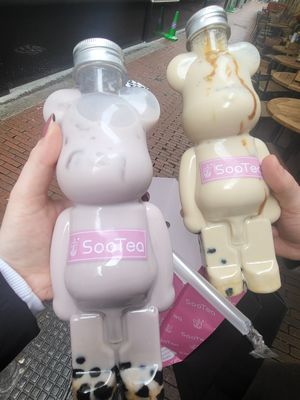 Bubble Tea, Taro & Hokkaido Social Distancing Tea at SooTea in Amsterdam