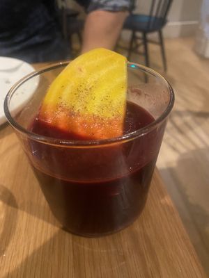 Beet cocktail  at Wildseed  in Palo Alto