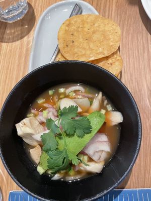 Ceviche with mushrooms  at Wildseed  in Palo Alto