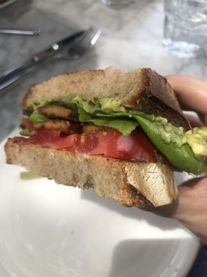 Half of the BLAT sandwich comes with chips too  at Wildseed  in Palo Alto