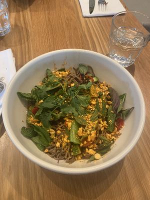 Heirloom buckwheat noodles  at Wildseed  in Palo Alto