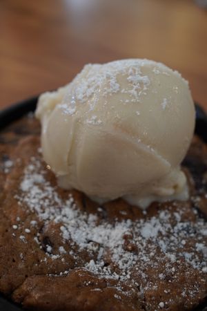 Chocolate Chip Cookie w/ Vanilla Icecream  at Wildseed  in Palo Alto