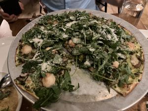 Green forest flatbread   at Wildseed  in Palo Alto
