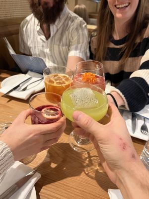 Four different dank drinks  at Wildseed  in Palo Alto