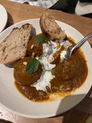 Lamb meatballs (‽)  at Wildseed  in Palo Alto