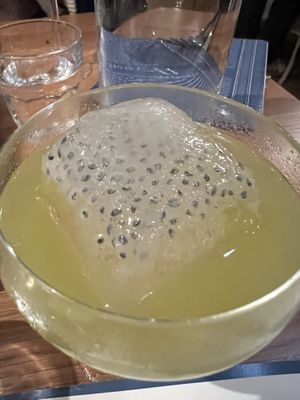 Cool ice cube in my drink   at Wildseed  in Palo Alto