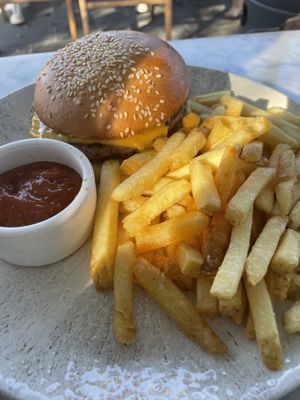 Kids impossible burger  at Wildseed  in Palo Alto