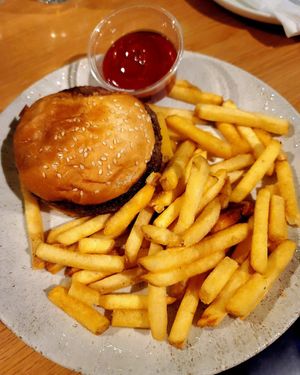 Kid's Burger at Wildseed  in Palo Alto
