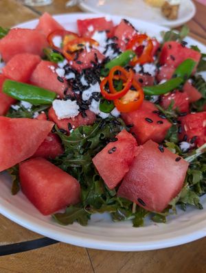 Watermelon salad at Wildseed  in Palo Alto