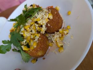 Corn polenta at Wildseed  in Palo Alto