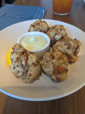 Wild mushroom fritters at Wildseed  in Palo Alto