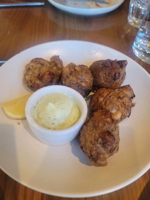 WILD MUSHROOM ZEPPOLE at Wildseed  in Palo Alto