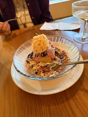 Cashew cheescake divine at Wildseed  in Palo Alto