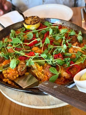 Asparagus Cauliflower Paella at Wildseed  in Palo Alto