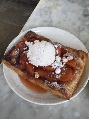 Peach puff pastry  at Wildseed  in Palo Alto