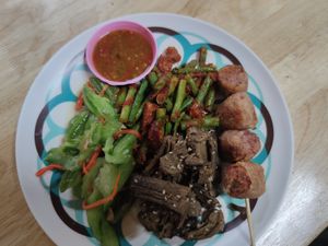 Buffet dish at Ming Kwan in Chiang Mai