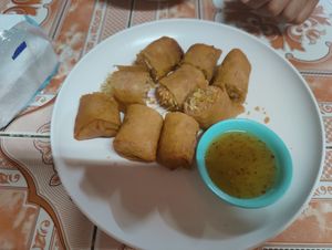Spring rolls at Ming Kwan in Chiang Mai