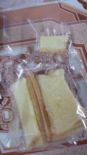 buttered crispy toasts - but now I have no idea if it's vegan or lacto-veg at Ming Kwan in Chiang Mai