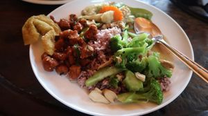 Some options from the buffet  at Ming Kwan in Chiang Mai