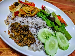 Yummy plate at Ming Kwan in Chiang Mai