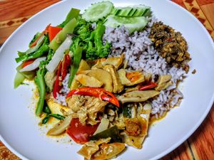 Yummy plate at Ming Kwan in Chiang Mai