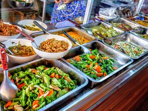 Dish choices at Ming Kwan in Chiang Mai