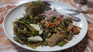 Every variety of tasty dishes from the buffet. at Ming Kwan in Chiang Mai