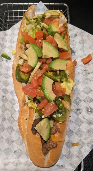 Wicked Awesome Vegan (Philly cheesesteak sandwich) at Paulie's South Street Steaks in Las Vegas