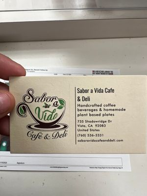  at Sabor A Vida Cafe & Deli in Vista