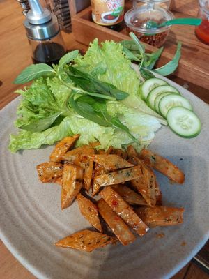 Extra dish we became randomly (no idea what it was) at Ẩm Thực Chay BỒ ĐỀ SAO in Nha Trang