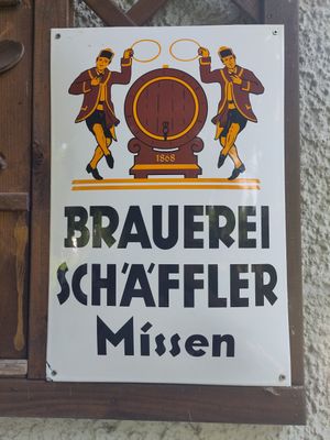 Local beer brewery with different kinds of traditional beer, also alcoholfree at Landgasthof Löwen in Aitrach