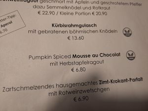 Seasonal menu on top of the regular vegan choices at Landgasthof Löwen in Aitrach